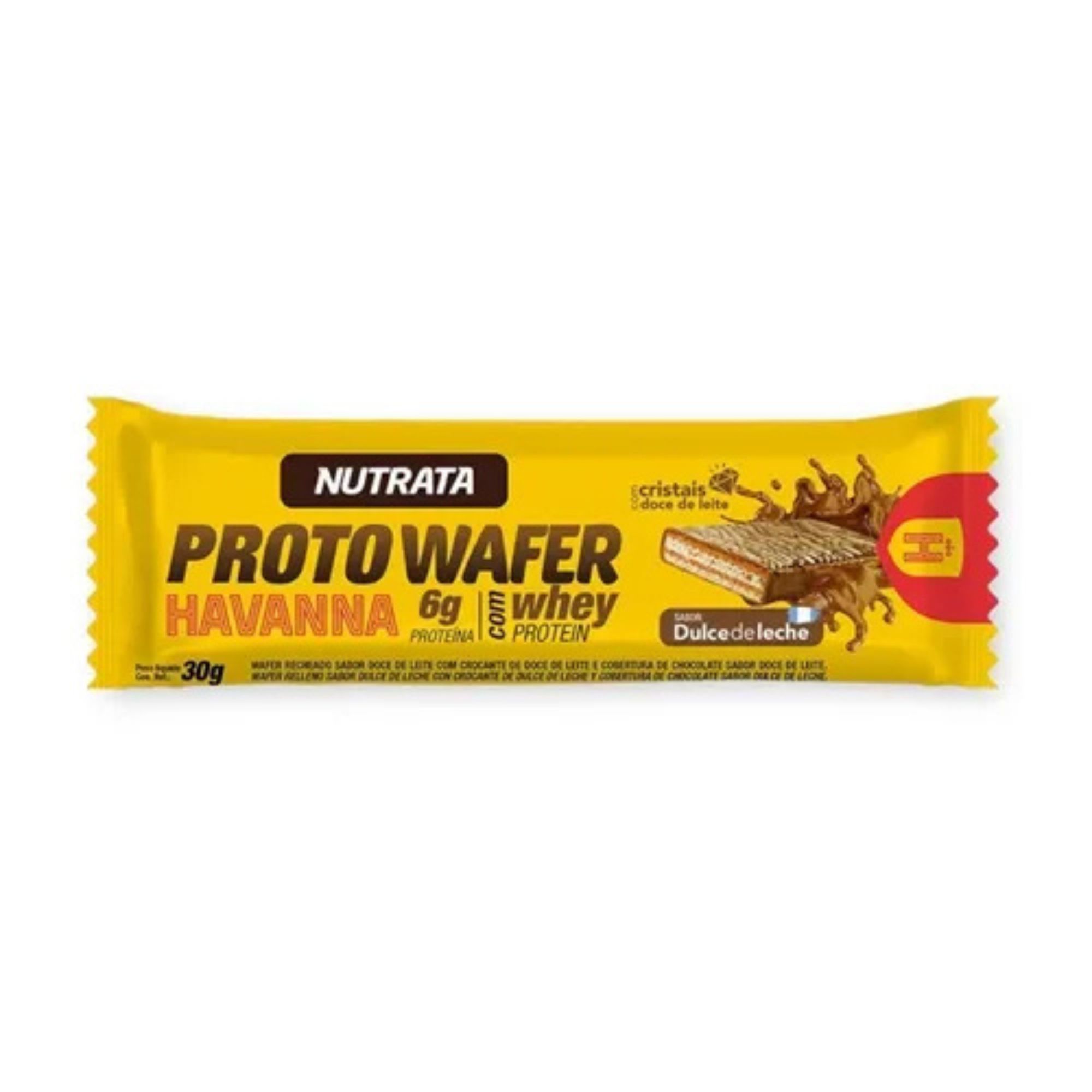 Barra De Proteína Nutrata Proto Wafer Havanna Dulce De Leche 30g