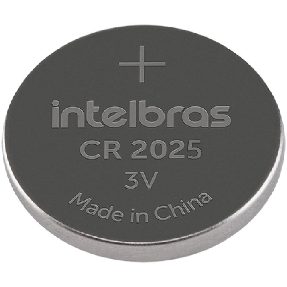 Bateria Não Recarregável de Lítio Tipo Botão 3 Volts CR2025 160mAh 20 x 2,5 mm - 4860001 - INTELBRAS
