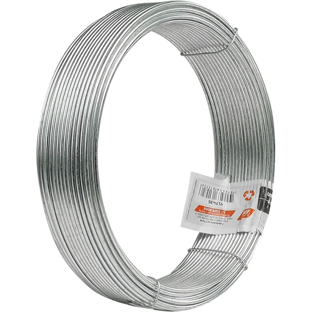 Arame de Ferro Galvanizado BWG 14 Liso 2,11mm Acerosid