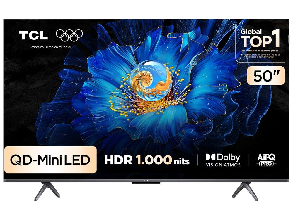 [Magalu] Smart TV TCL 50 4K MiniLED C6KS Google TV