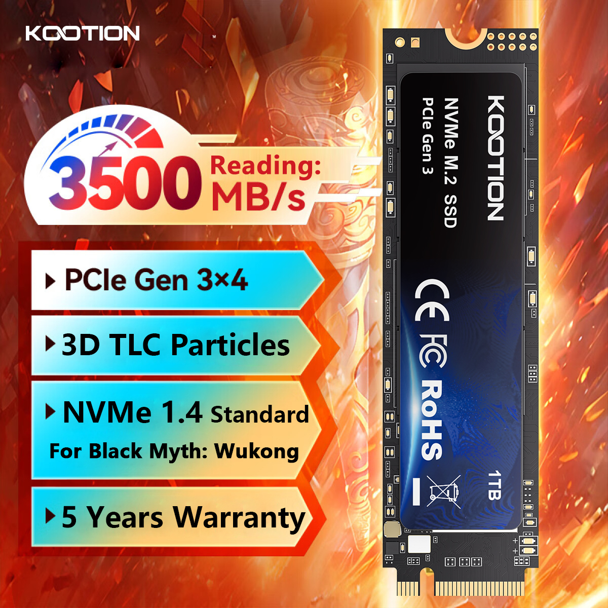 KOOTION SSD NVMe M.2 2280 1 TB