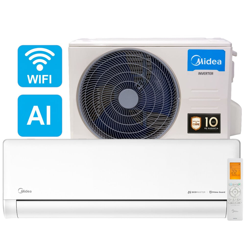 Ar Condicionado Inverter Midea Ecomaster IA WIFI 24000 BTU Frio