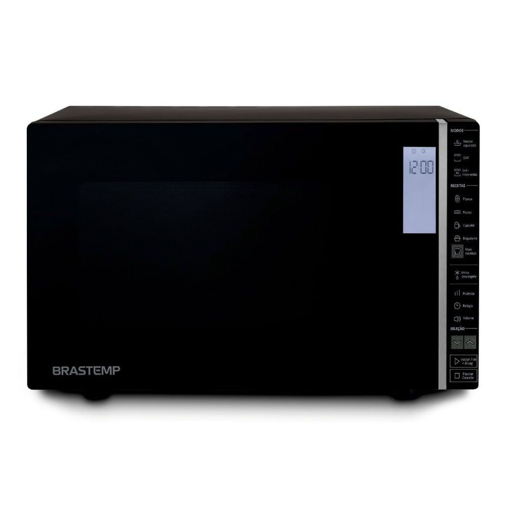 Micro-ondas Brastemp 32 Litros Preto com Grill e Painel Integrado - BMG45AE 110V