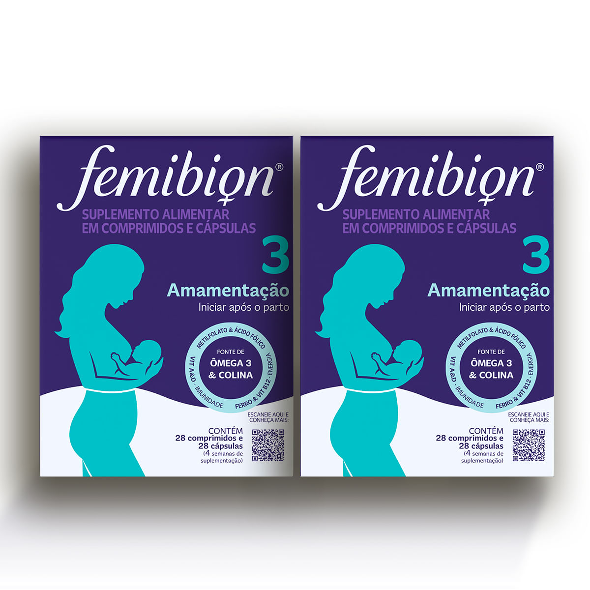 Kit 2 Femibion 3 Amamentação 28 comprimidos + 28 cápsulas