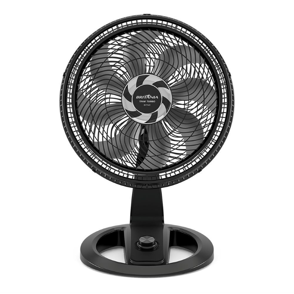 Ventilador de Mesa Britânia Maxx Force 8 pás Preto
