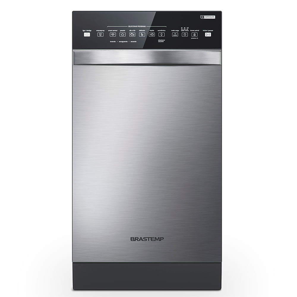 Lava-Louças 10 Serviços Brastemp Cor Inox com Ciclo Pesado - BLF10BR 220V