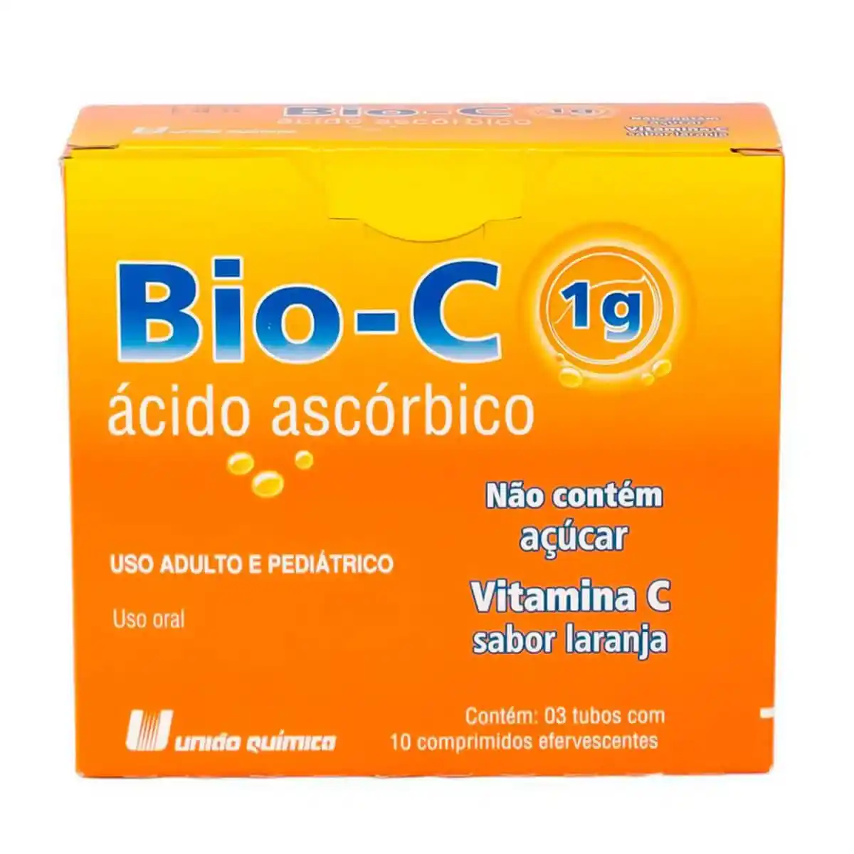 Bio-c Vitamina C Efervescente Laranja 30 Comprimidos