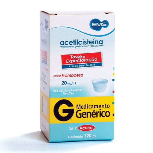 Acetilcisteína Pediátrico Xarope 120ml Ems