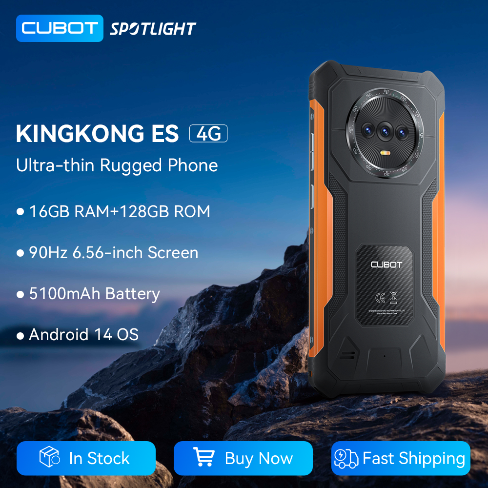 Smartphone Robusto Cubot King Kong ES Android 4G, 6,56 tela 48 MP