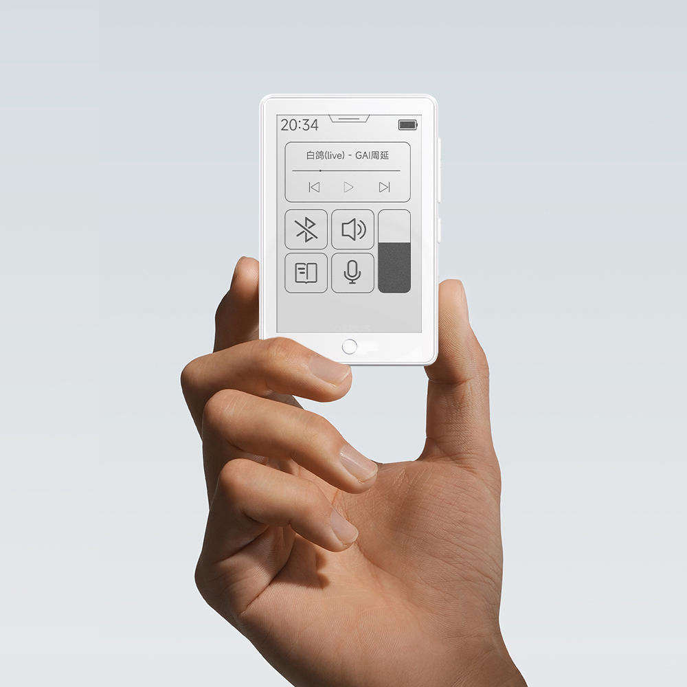 Reprodutor MP3 com tela E-ink 2,7 e-book Famue 32GB + Fone de Ouvido