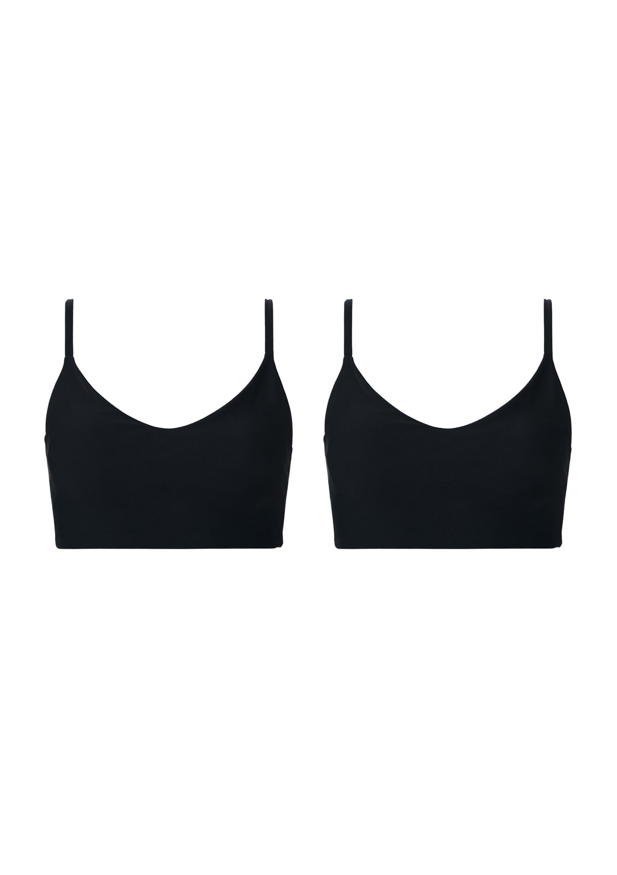 Kit 2 Tops Esportivos Proteção UV - Preto