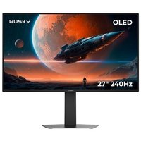 Monitor Gamer Husky Boreal OLED 27", QHD, 240Hz, RGB, DisplayPort e HDMI, 1.07B Cores, Ajuste de Ângulo
