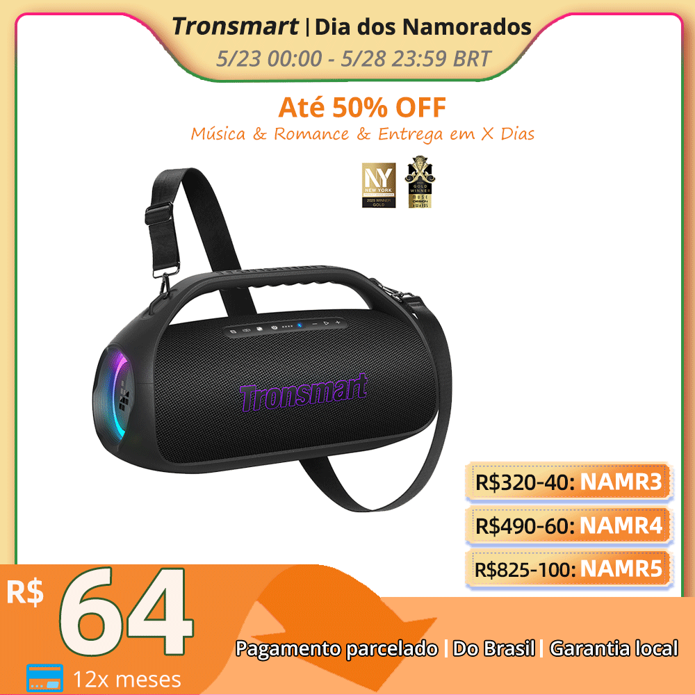 [Moedas R$ 567] Tronsmart Bang 2 90W Boombox Bluetooth IPX6