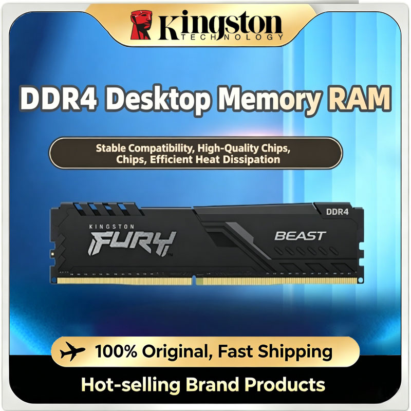 [taxas inclusas] Memória RAM Kingston FURY Beast DDR4 8GB 3200mhz