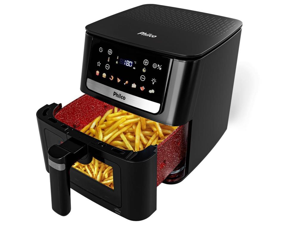 Air Fryer Philco PAF65A Preto e Inox 6,5L 53801091 - 110V