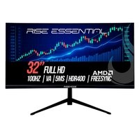 Monitor Curvo Rise Mode 32" IPS Full HD 100Hz - Produtividade