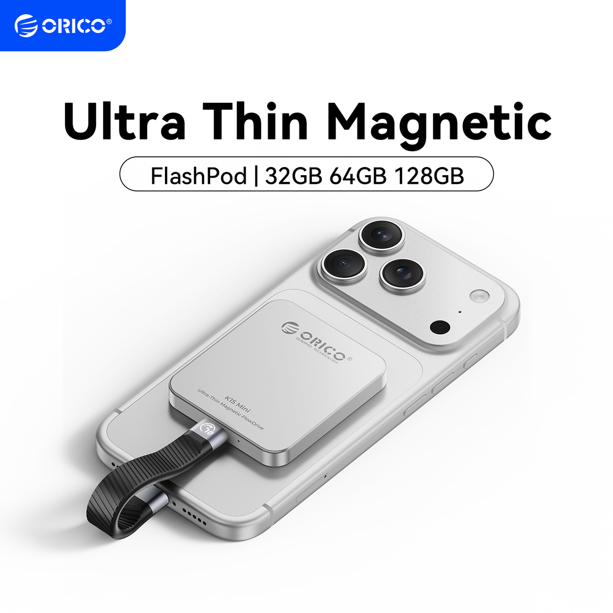 SSD Portátil Magnético até 150 MB/s com Magsafe 64GB ORICO 