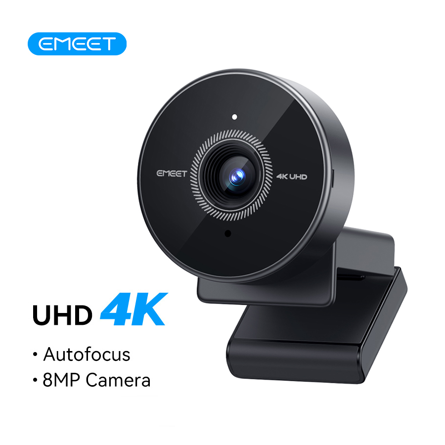 Webcam EMEET USB para PC com microfone 4K/1080p