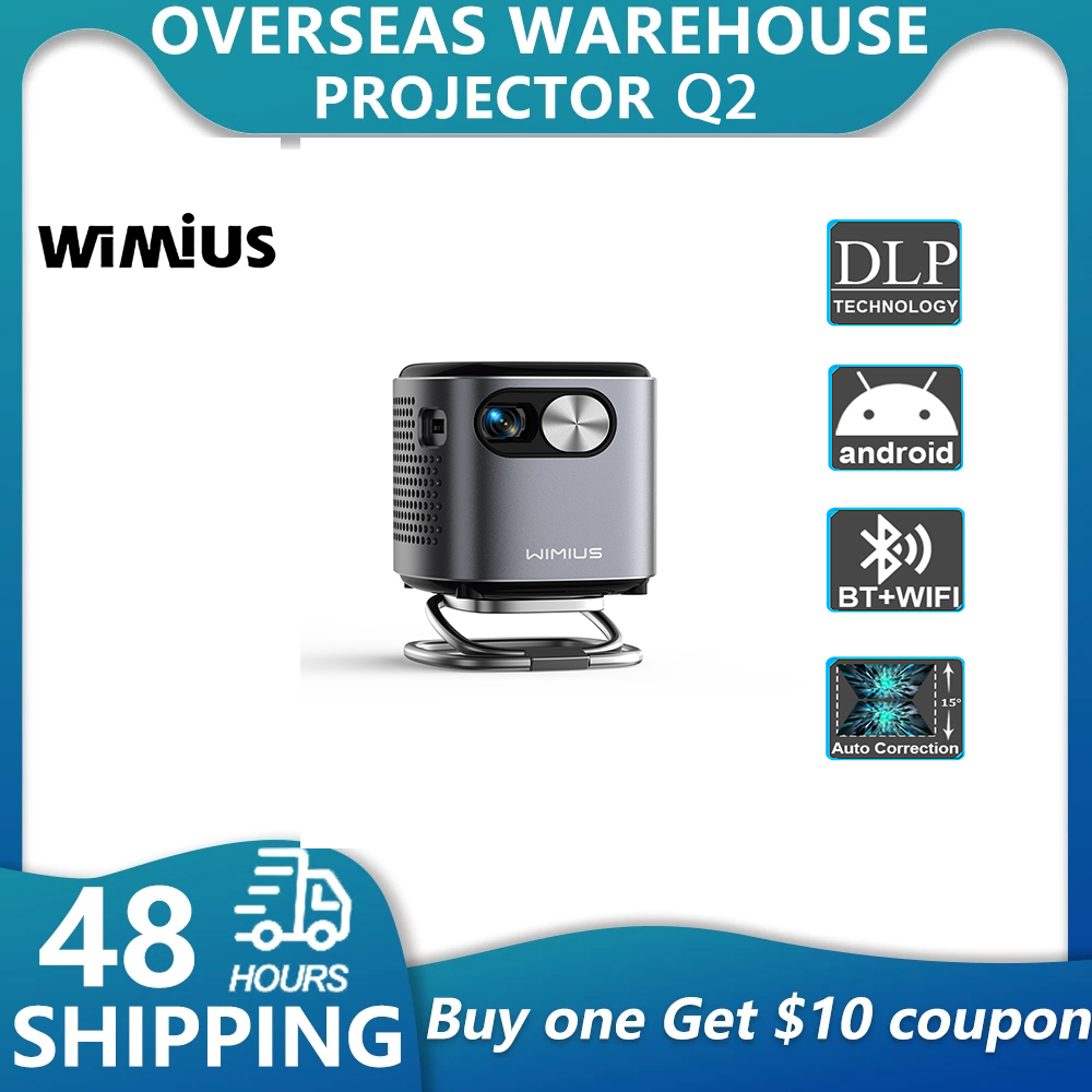 Projetor 1080p 400ANSI com bateria Wimius DLP