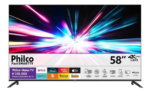 Philco P58vik 58'' 4K LED Roku HDR10 TV