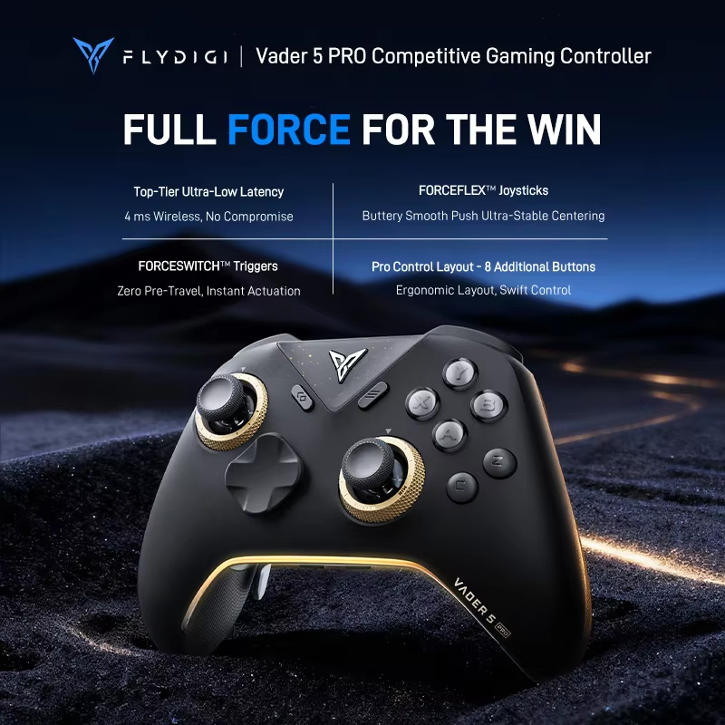 [Taxa inclusa] Controle Flydigi Vader 5 Pro/4 Pro gamepad sem fio Hall
