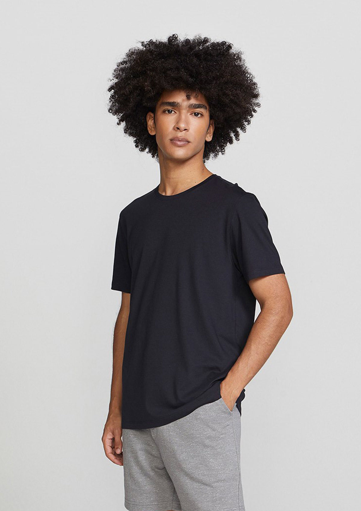 Camiseta Masculina Manga Curta Algodão Peruano Hering
