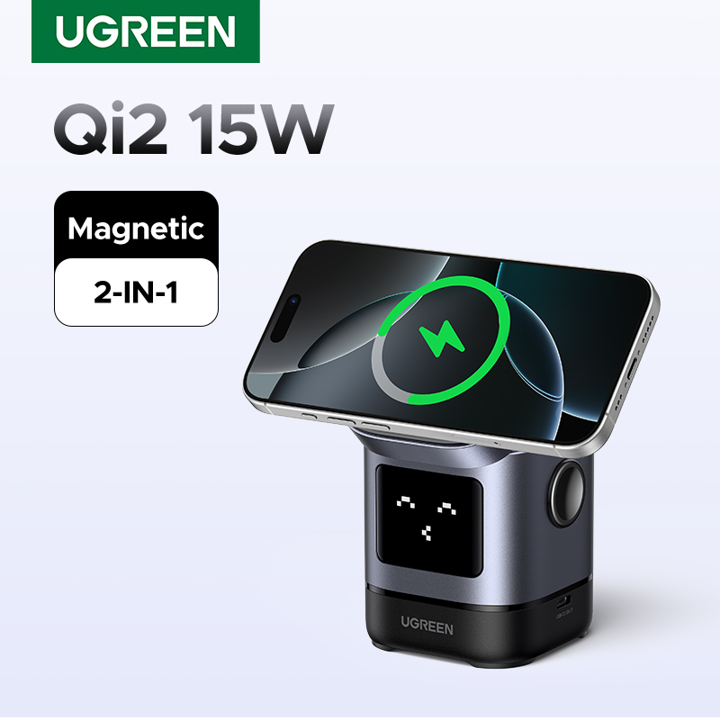 UGREEN UNO Qi2 15W Carregador Magnético MagSafe