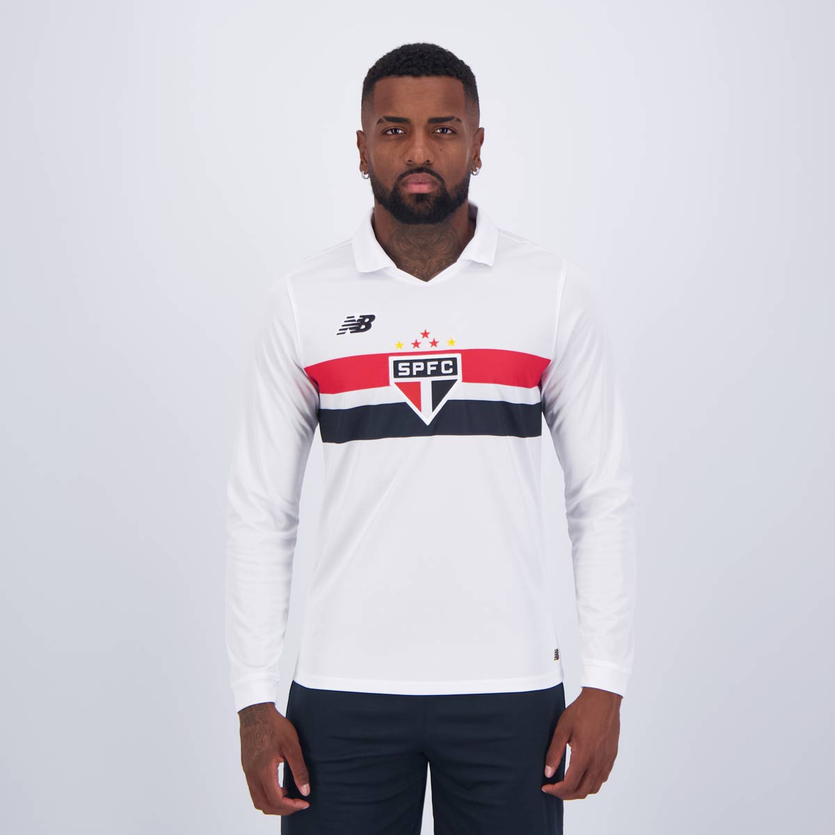 Camisa New Balance São Paulo I 2024 Manga Longa