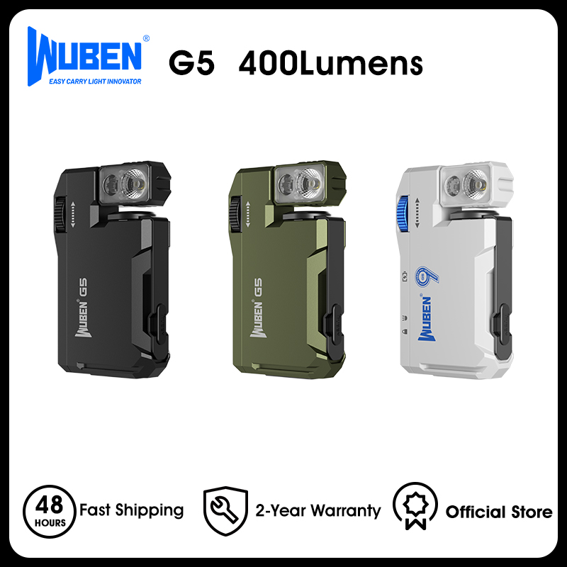 Lanterna EDC Recarregável WUBEN G5, 400 Lumens
