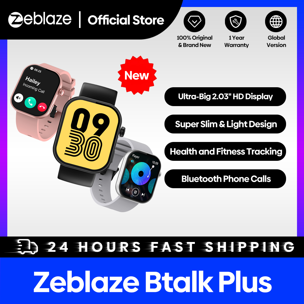 Smart Watch Zeblaze BTalk Plus com chamadas de voz