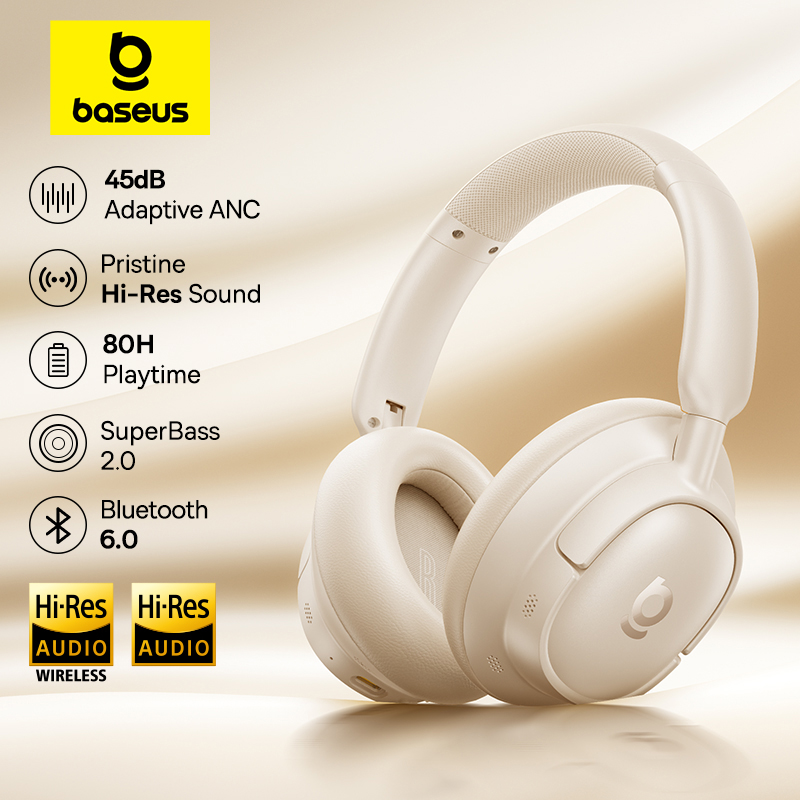 Fones sem Fio com ANC 45dB BT 6.0 Baseus EH10 NC 