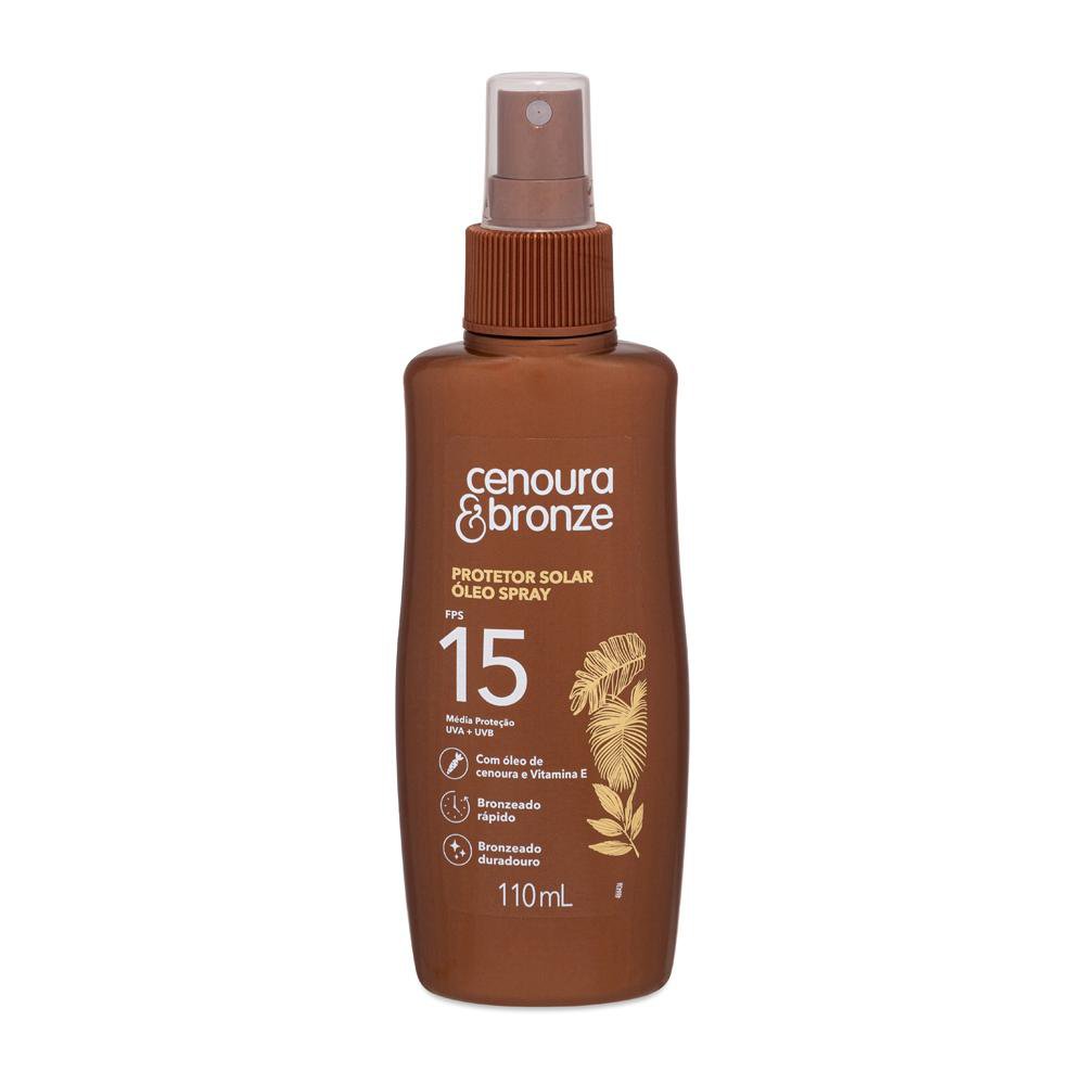 Bronzeador Óleo Cenoura FPS15 Spray 110ml