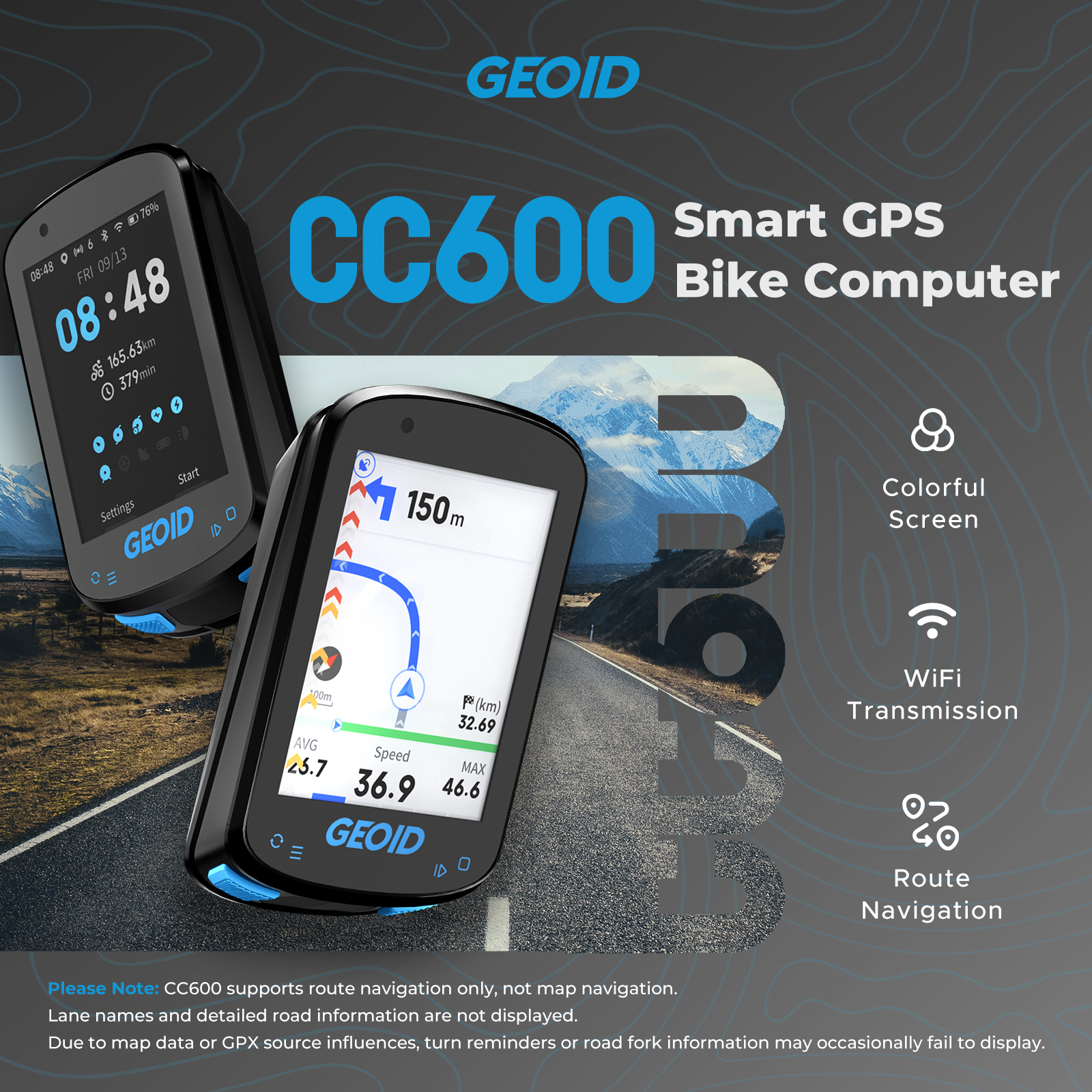 Ciclo computador GEOID CC600/CC700 Sem Fio