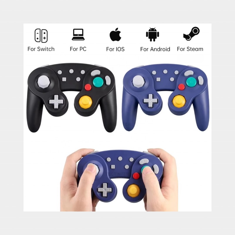 [Taxa inclusa] Controle Gamecube Bluetooth para Switch/PC Turbo (preto)