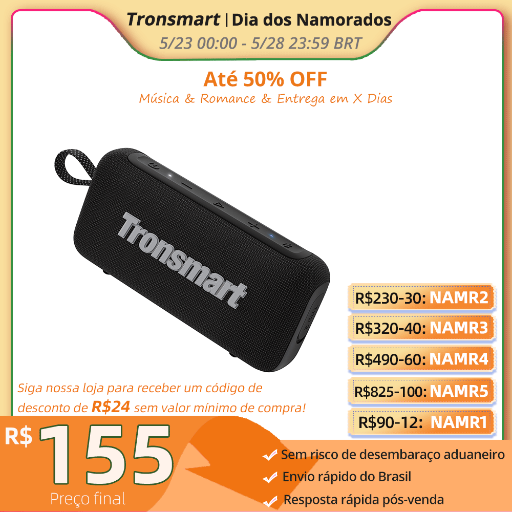 Tronsmart Trip 2 Alto-falante Bluetooth IPX7 20h
