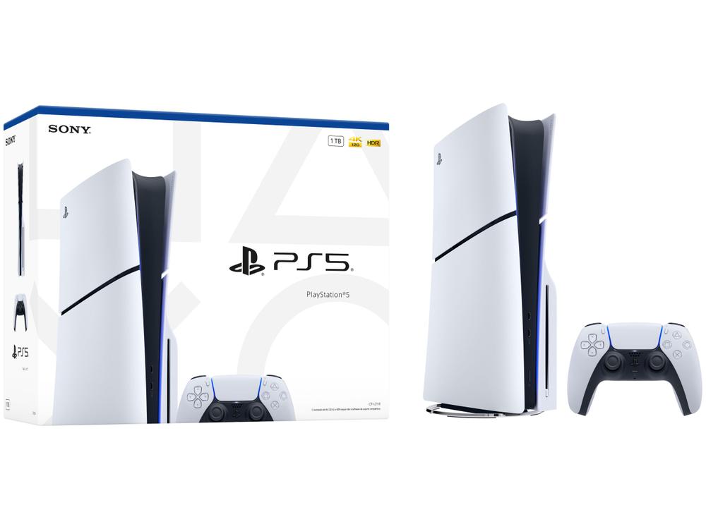 [Magalu] PlayStation 5 Slim 1TB com disco branco Sony