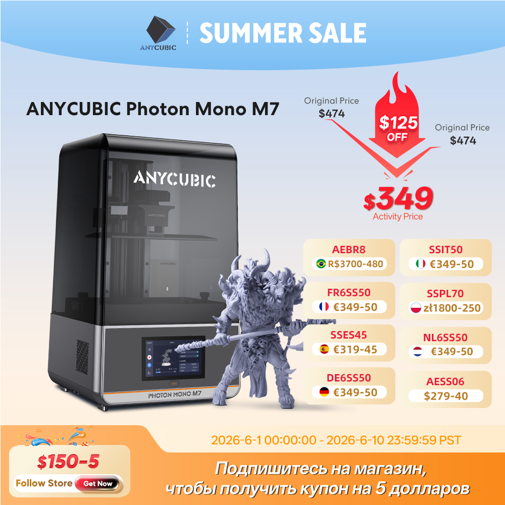 [Do Brasil] ANYCUBIC Photon Mono M7 Impressora 3D MSLA