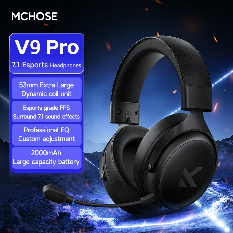 [Moedas R$ 183] MCHOSE V9 Pro Headset Gamer 7.1 USB Sem Fio