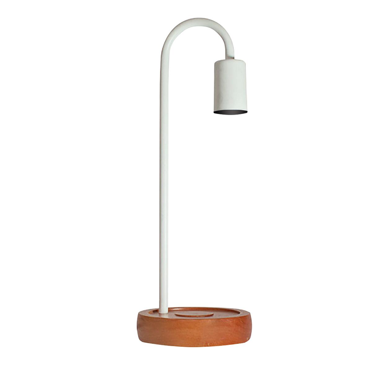 Abajur Curvado Flam 1XE27 Branca ABF-142 60W 250V Biv Taschibra