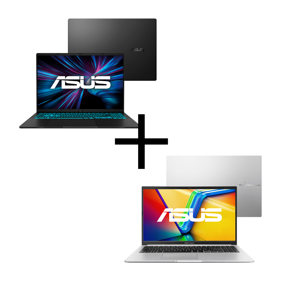 Notebook ASUS V16 V3607VU-RP306W Matte Black + Notebook ASUS Vivobook 15 M1502YA-NJ611 Cool Silver