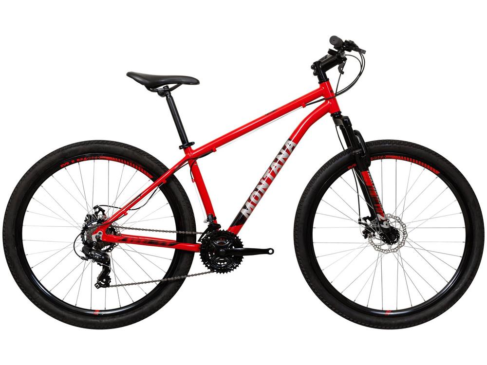Bicicleta Caloi Montana - Câmbio Shimano 21v, Freio a Disco - Tamanho 17"
