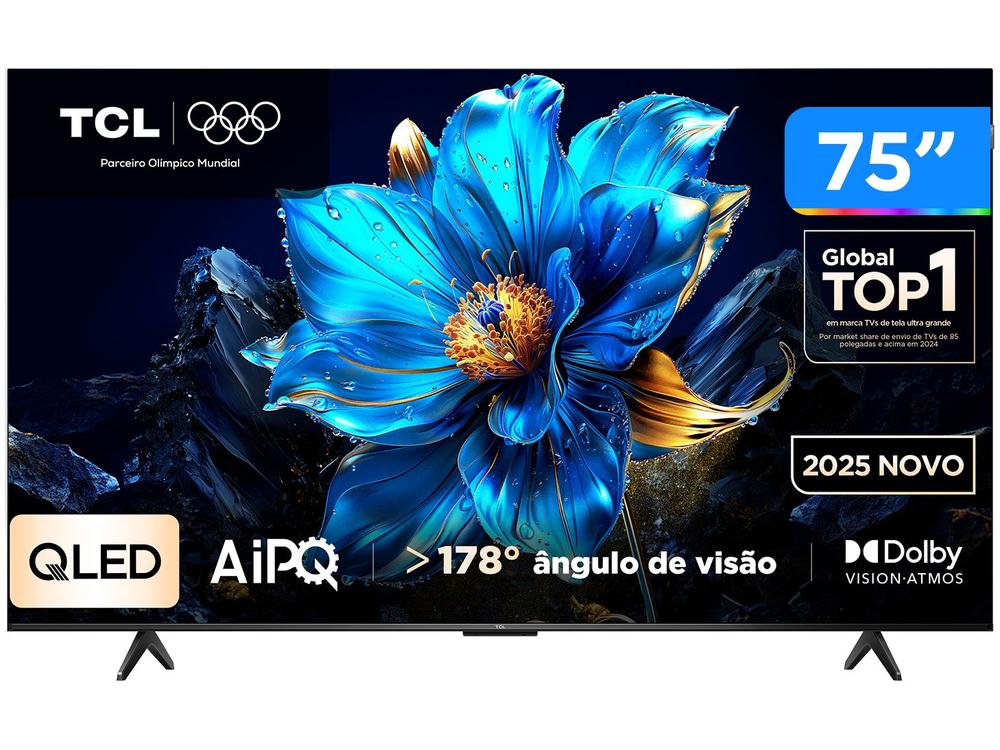[Magalu] TCL 75P7K Smart TV 4K QLED com Google TV