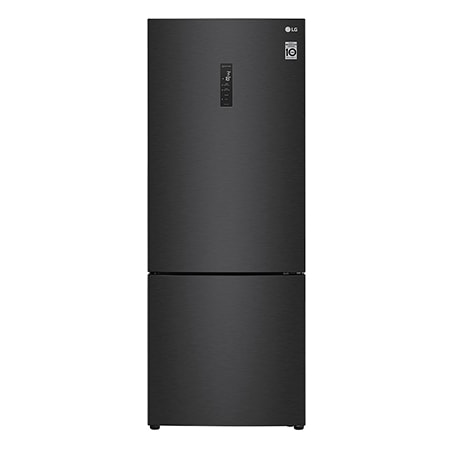 Geladeira Smart LG Frost Free Inverter 462L Inverse Cor Black Inox (GC-B569NQL) 