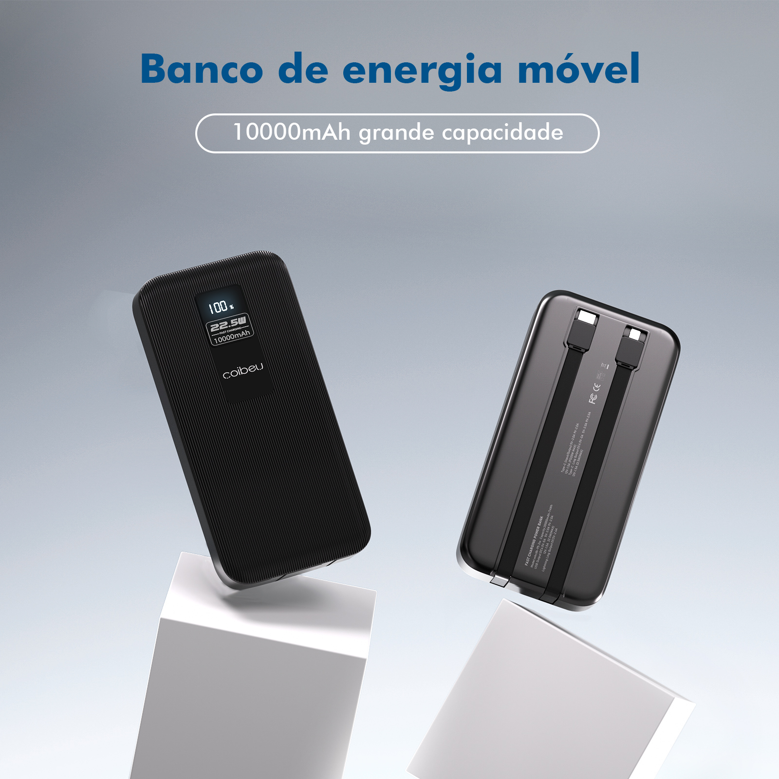 Powerbank 20000mAh Portátil 23W Coibeu
