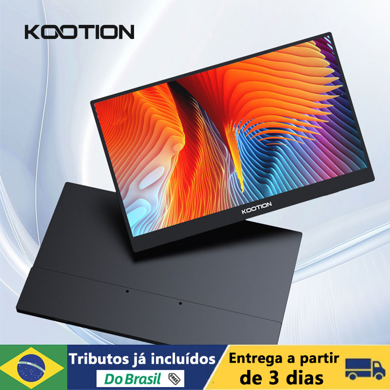 Monitor Portátil KOOTION 15,6 IPS HDR USB-C