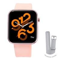 SmartWatch Kabum Smart 500 Rosé Pulseira Cinza