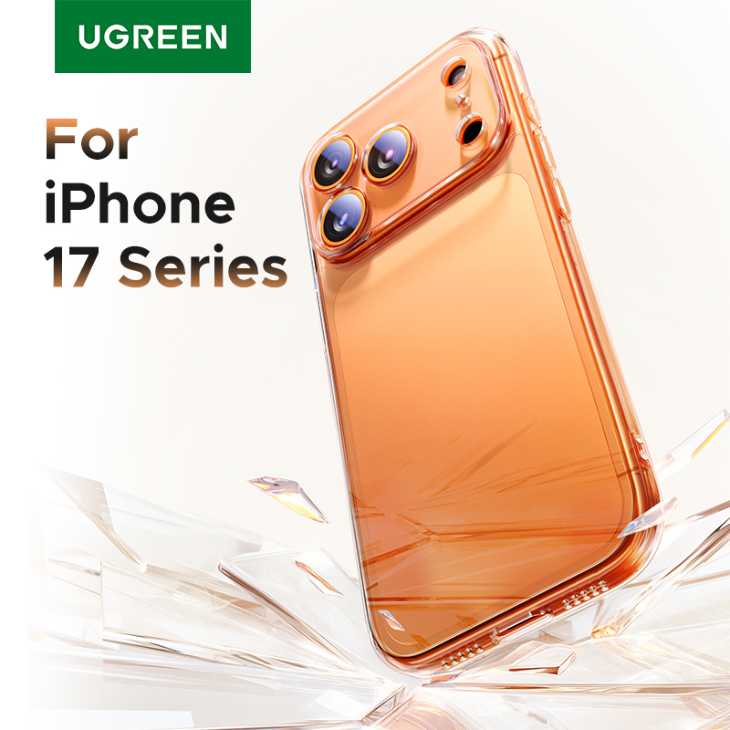 [Moedas R$22] Capa protetora transparente para iPhone 13 16 17 Pro Max UGREEN 