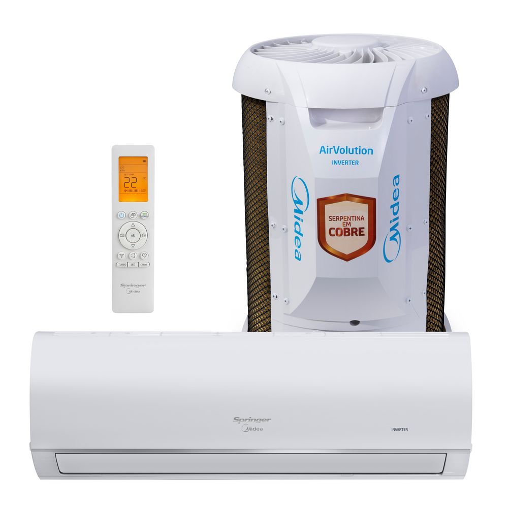 Ar Condicionado Split Springer Midea Airvolution Connect Inverter 12000 BTUS Frio 220V 38TVCI12S5