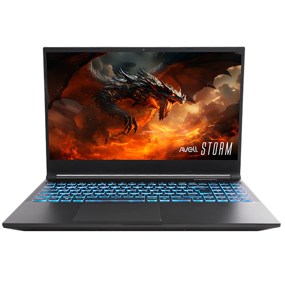 Notebook Gamer Avell STORM 305, i5-13420H, RTX 3050, 8GB RAM, 256GB SSD, Tela 15.6" FHD IPS 144Hz