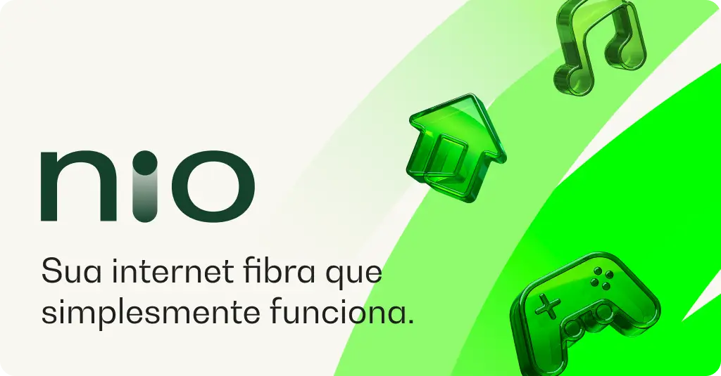 Nio Internet fibra 1GB de velocidade por R$ 80,00 preço fixo até jan/2028